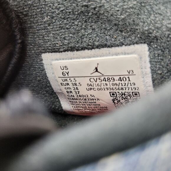 Nike Air Jordan 6 Sneaker Mens Size 6 Retro “Washed Denim” CV5489-401 Shoes - Picture 9 of 10